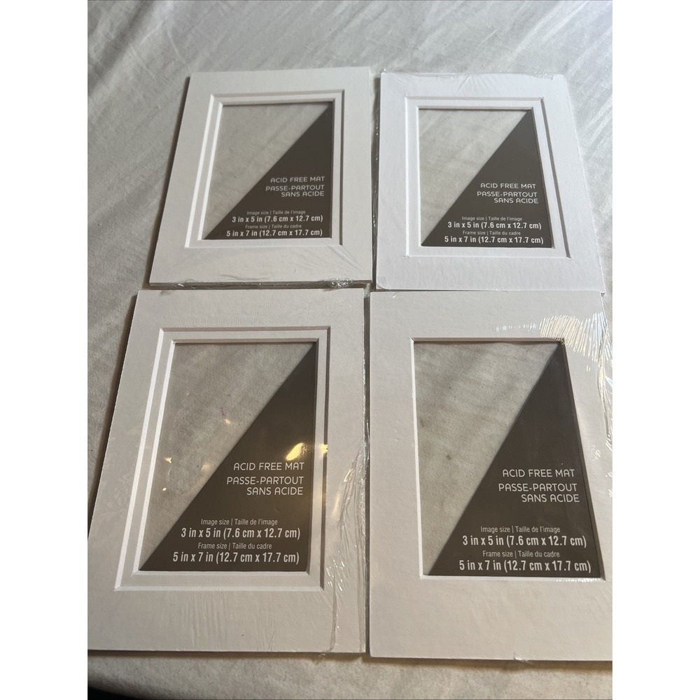 Lot Of 4 Acid Free Mat 3x5 In Frame Size 5x7